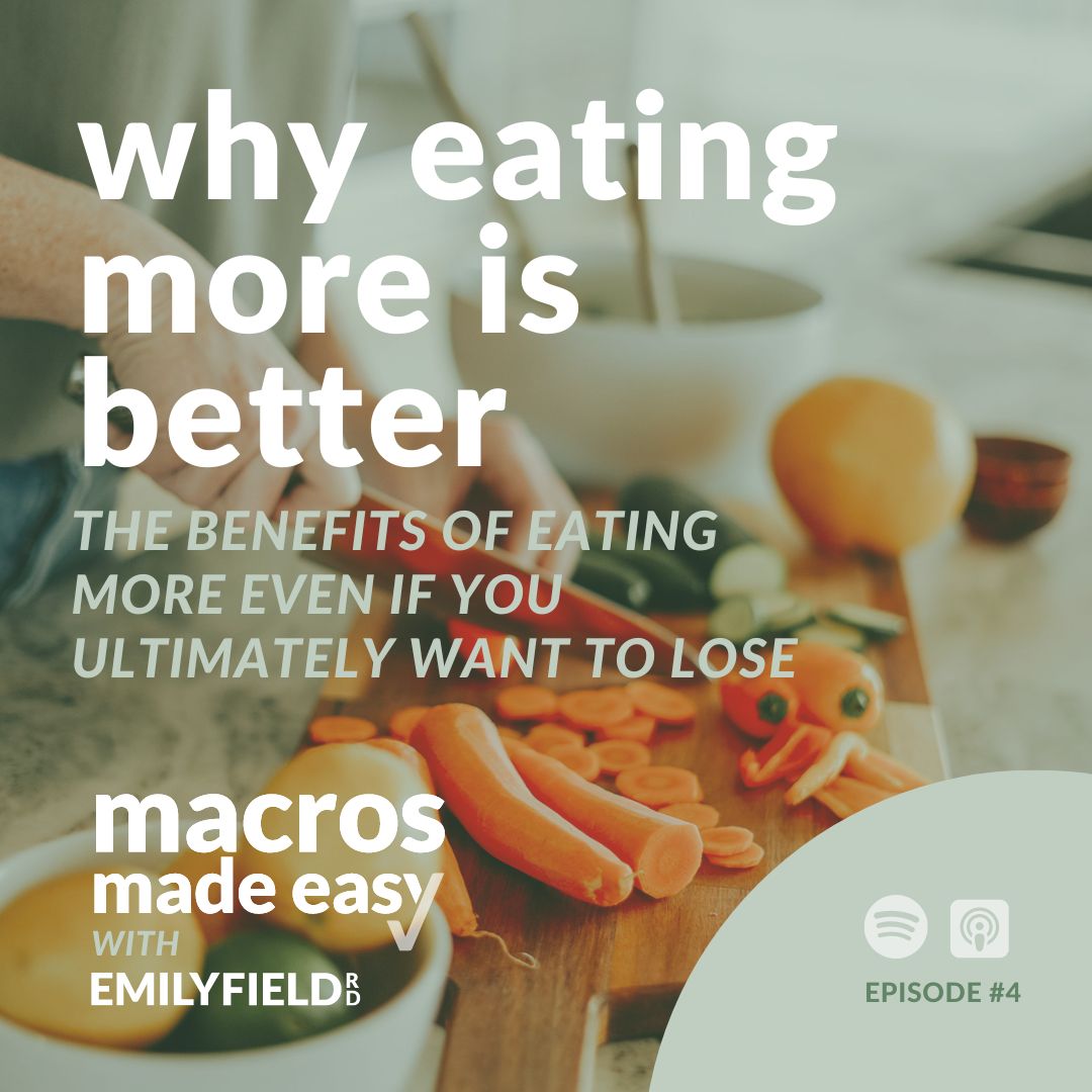 eat more, eating more, why eating more is better